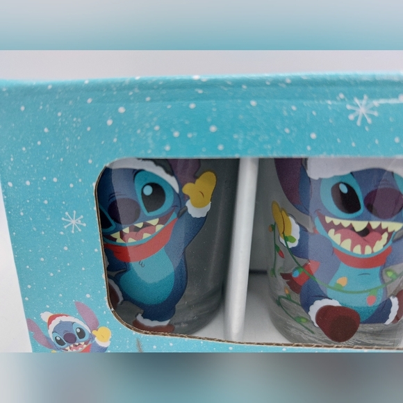 Set of 4 1.5oz Disney Christmas Stitch Shot Glass Drinkware Set - Picture 3 of 6